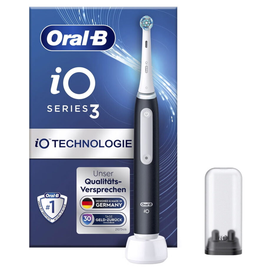 Oral-B iO Series 3 Elektrische Zahnbürste, Matt Black