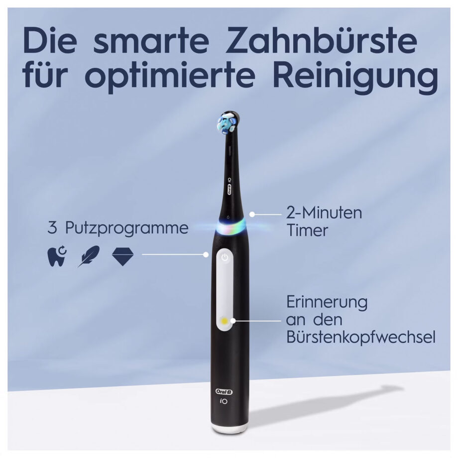 Oral-B iO Series 3 Elektrische Zahnbürste, Matt Black